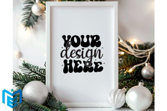 Download Christmas Wood Frame Mockup - Mockup Collection