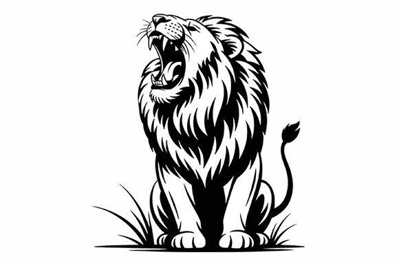 Download Roaring Lion SVG Design - Design Collection