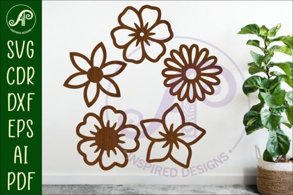 Download Flower Silhouette Cut out Designs 8 - Design Collection