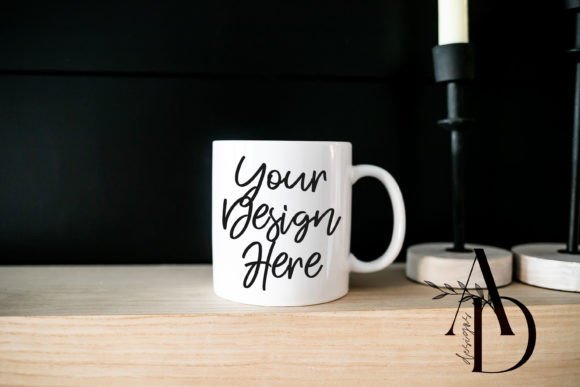 Download White Mug Black and White Minimal Mockup - Mockup Collection