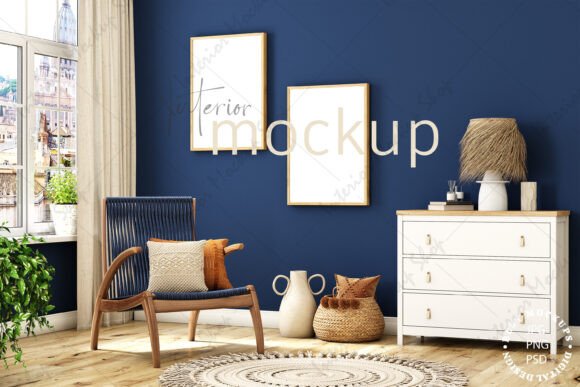 Download Living Room Mockup, Interior Mockup - Premium Bundle