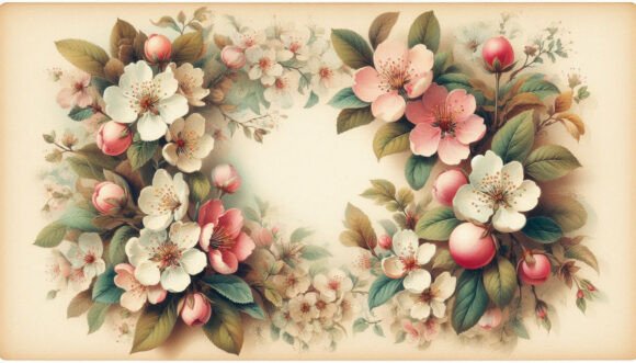 Download Antique Floral Postcard of Fresh Spring - Postcard Collection