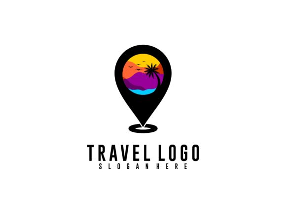 Download Travel Vacation Pin Logo Design - Design Collection