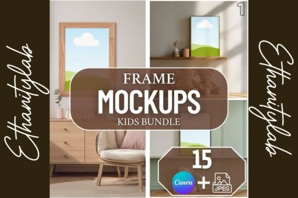 Download Nursery Mockups | Canva &amp; JPEG 15 Pack - Mockup Collection