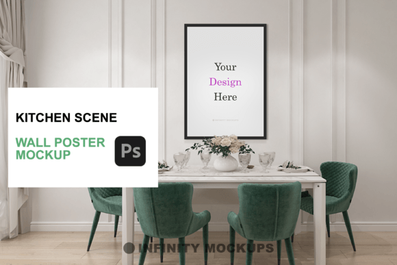 Download Kitchen Art Frame Mockup - Mockup Collection