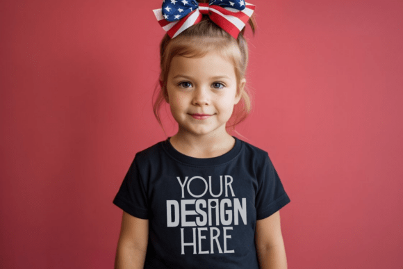 Download 4th July Tshirt Kids Mockup - Mockup Collection