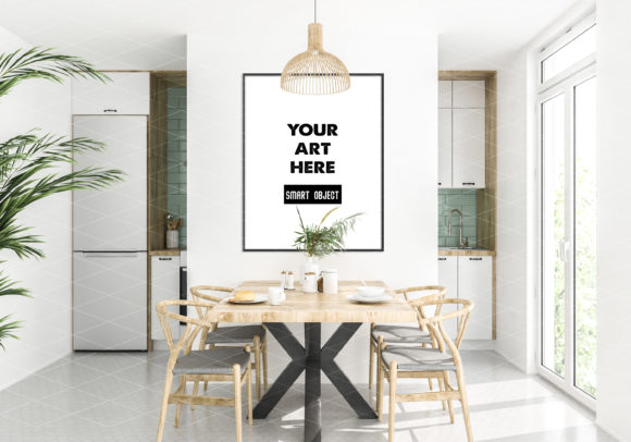 Download Frame Mockup Kitchen Dining Room - Mockup Collection