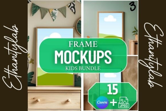 Download Boy Nursery Mockups | Canva &amp; JPEG 15 - Mockup Collection
