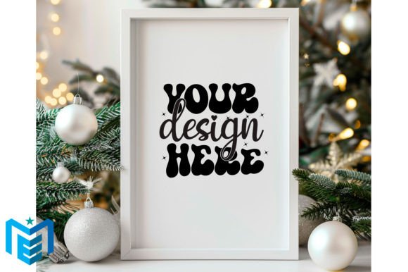 Download Christmas Wood Frame Mockup - Mockup Collection