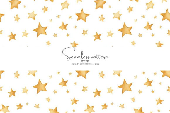 Download Gold Stars Seamless Design - Design Collection