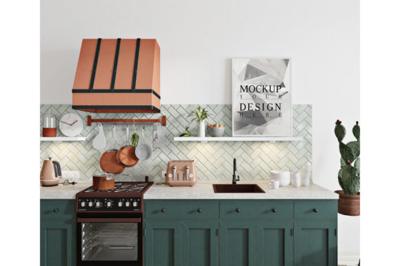 Download Mockup Poster in Kitchen Decoration - Mockup Collection