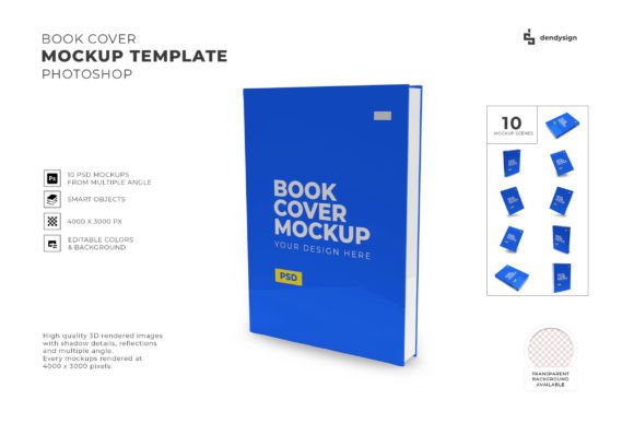 Download Book Cover Mockup Template Bundle - Mockup Collection