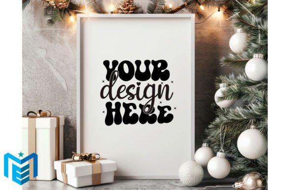 Download Christmas Wood Frame Mockup - Mockup Collection