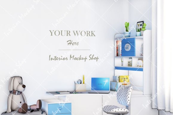 Download Blank Wall Mockup Kids Room, JPG - Mockup Collection