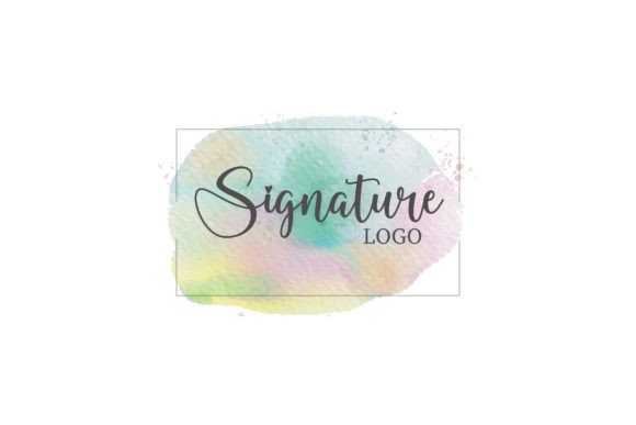 Download Watercolor Signature Logo Design - Design Collection