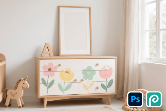 Download Nursery Wall Art Mockup - Mockup Collection