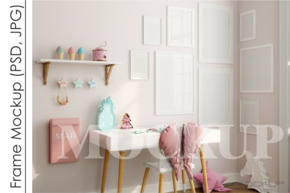 Download Frame Mockup Kids Room, Girl Room Frame - Mockup Collection