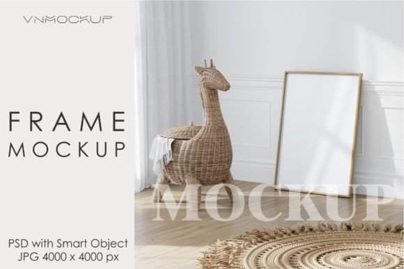 Download Mockup Frame in Kids Room Interior - Mockup Collection