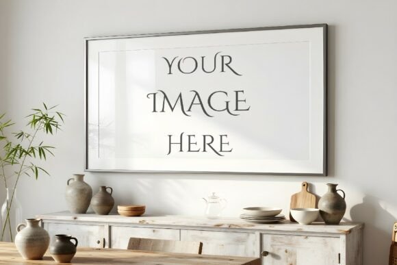 Download Horizontal Rustic Wood Frame Mockup - Mockup Collection