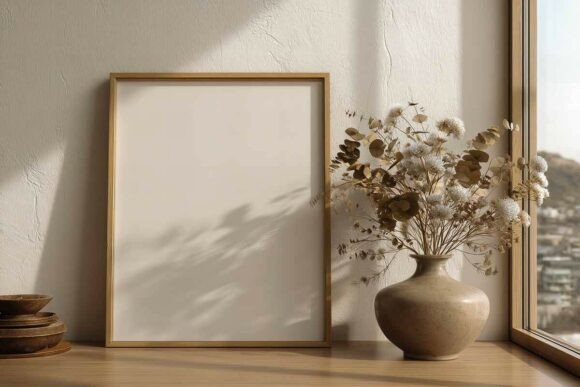 Download Poster Frame Mockup in Interior - Mockup Collection