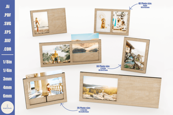 Download Laser Cut Photo Frames Set - 18 Designs - Design Collection