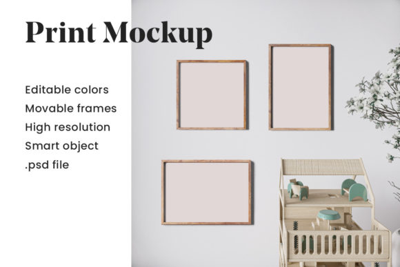 Download Editable Nursery Room Print Mockup - Mockup Collection