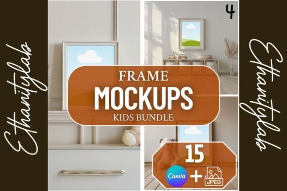 Download Neutral Nursery Mockups | Canva &amp; JPEG - Mockup Collection