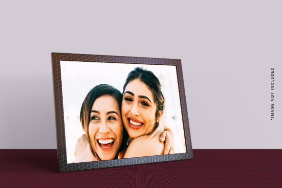 Download Photo Frame Mockup with Cute Girl Photo - Mockup Collection