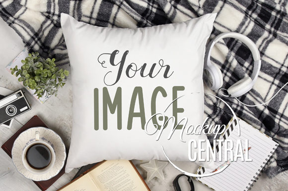 Download Square Living Room Mockup Pillow JPG - Mockup Collection