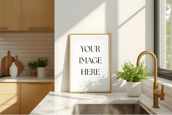 Download Kitchen Frame Mockup Psd - Mockup Collection