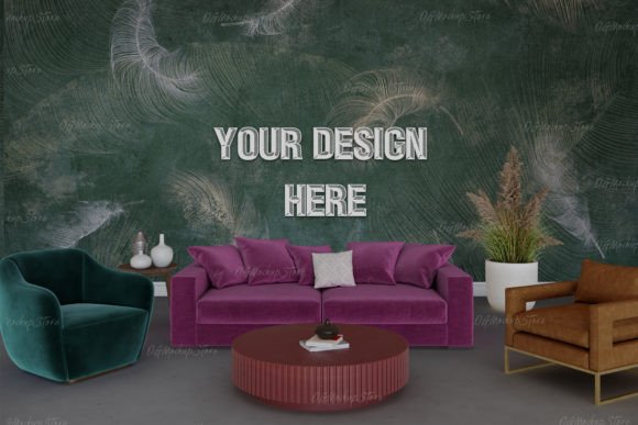 Download Mockup in Interior, Blank Wall Mockup - Mockup Collection
