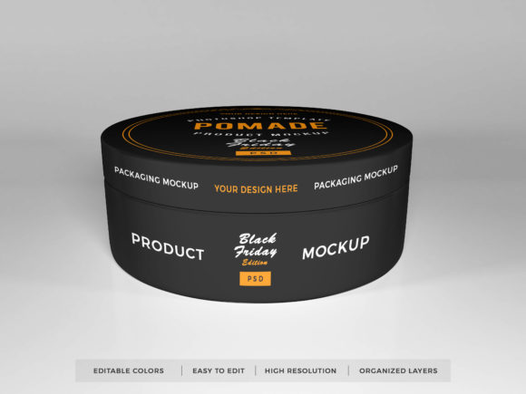 Download Realistic Pomade Packaging Mockup PSD - Mockup Collection