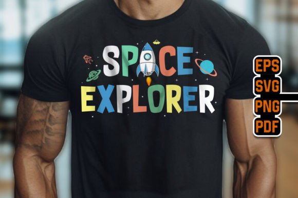 Download Space Explorer T-Shirt Design SVG PNG - Design Collection