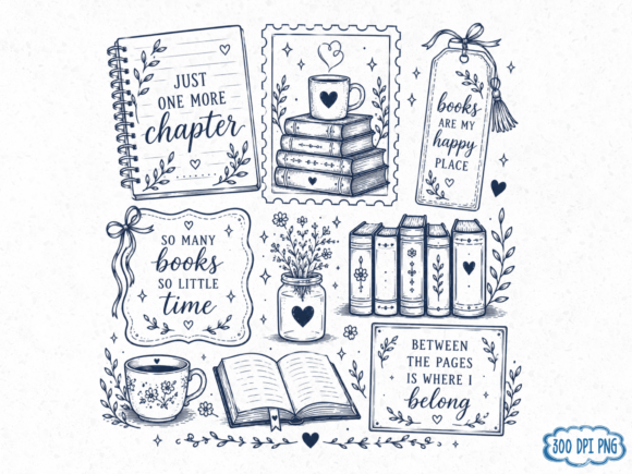 Download Book Lover PNG Design, Reading Journal - Design Collection