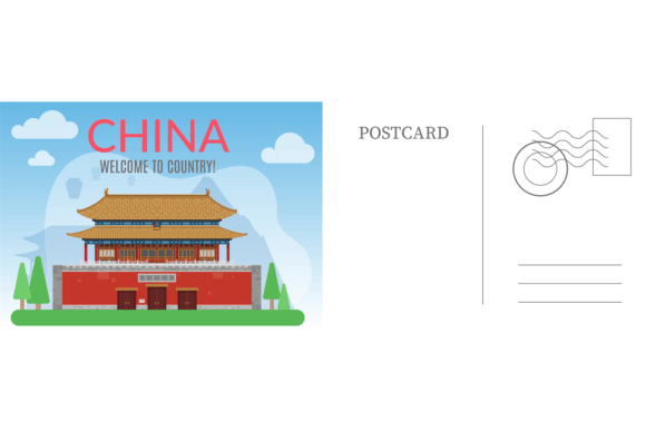 Download Welcome to China Postcard. Chinese Card - Postcard Collection