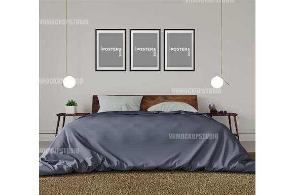 Download Bedroom Mockup, Bedroom Wall Mockup - Mockup Collection