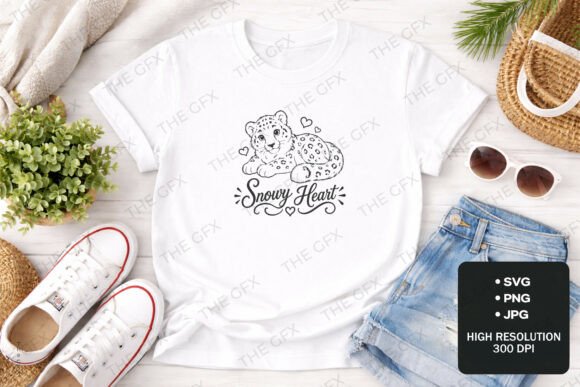 Download Leopard Snowy Sleeping Animal Design - Design Collection