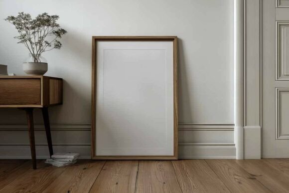 Download Poster Frame Mockup in Interior - Mockup Collection