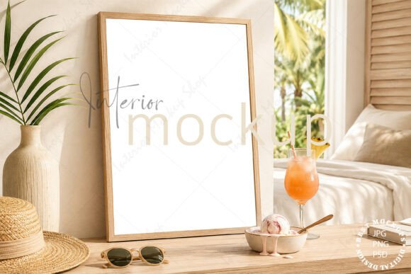 Download Frame Mockup Summer Interior - 621 - Mockup Collection