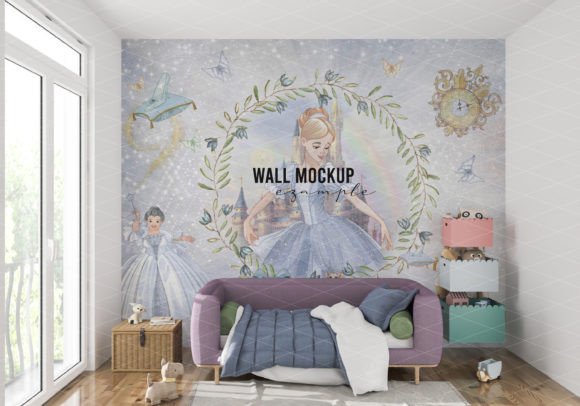 Download Wall Mockup Wallpaper Mockup Kids Room - Mockup Collection