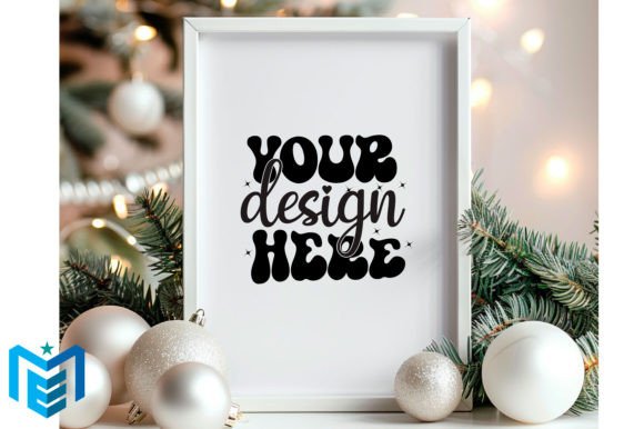 Download Christmas Wood Frame Mockup - Mockup Collection