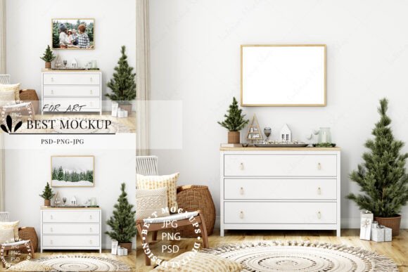 Download Christmas Frame Mockup, Interior Mockup - Interior mockup Collection