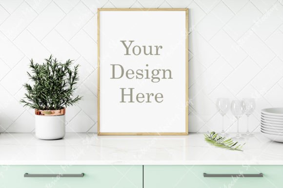 Download Mockup, Frame Mockup Kitchen Room - Mockup Collection