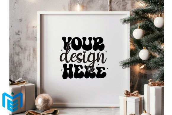 Download Christmas Wood Frame Mockup - Mockup Collection