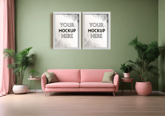Download Two Frame Decor Mockup - Mockup Collection
