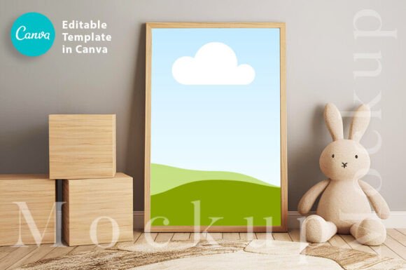 Download Canva Nursery Frame Mockup, Kids Room - Mockup Collection