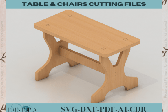 Download Elegant Table Chair Laser Cut Design096 - Design Collection