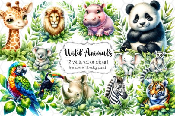 Download Wild Animal Clipart Bundle - PNG Designs - Design Collection