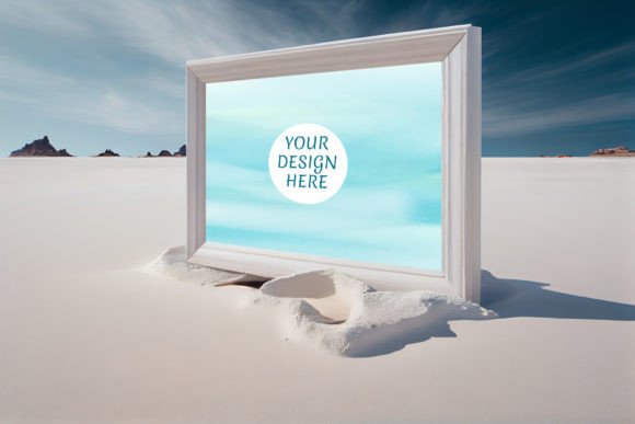 Download Sea_frame_mockup_6 (Ai Generated) - Mockup Collection