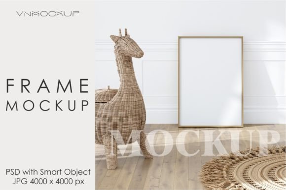 Download Mockup Frame in Kids Room Interior - Mockup Collection